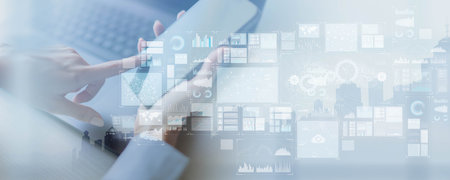 Data Visualization and Business Analytics Concept.