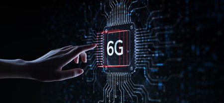 6G Wireless Technology Emerging from Processor Circuit Visualization.の写真素材