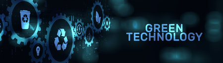 Green Technology Promoting Sustainable and Eco-Friendly Innovations on a Wide Banner, Business and...