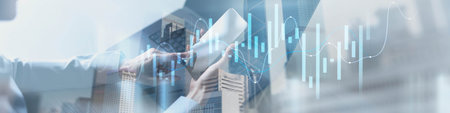 Modern Financial Analytics Displayed on Digital Interface.の写真素材