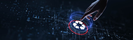 Recycle Concept: Promoting Sustainability Through Effective Waste Management Practices.の写真素材