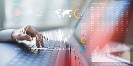 Analyzing Financial Data Trends with Interactive Digital Visualization Tools.