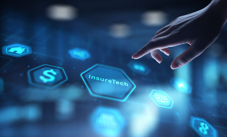 InsureTech Innovating Insurance Services with Digital Technology.の写真素材