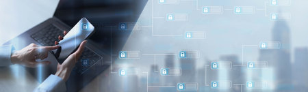 Blockchain Integration for Mobile Data Security and Encrypted Connections.