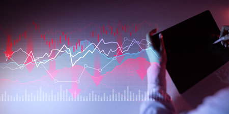 Global Financial Market Decline and Digital Analytics of Downward Trend.