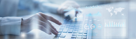 Interactive Data Analytics and Performance Metrics Visualization on a Modern Digital Tablet.