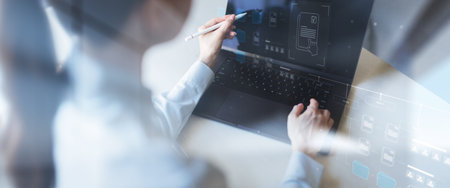 Data Analytics and Business Performance Metrics Visualization.の写真素材