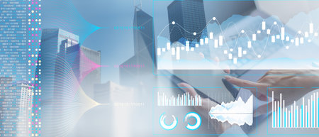 Advanced Business Analytics with Interactive Data Visualization Dashboard.の写真素材