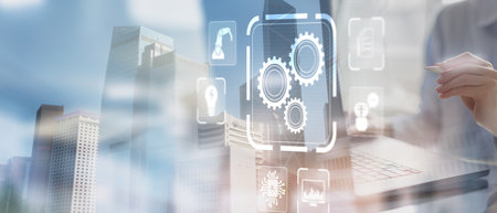 Mobile Device Automation for Business Process Optimization.の写真素材