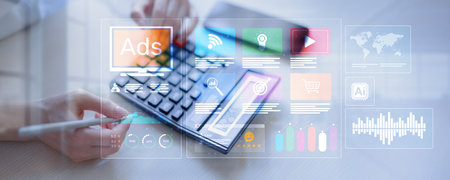 Advanced Digital Advertising Techniques for Effective Online Marketing Campaigns.の写真素材