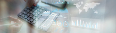 Interactive Data Analytics and Performance Metrics Visualization on a Modern Digital Tablet.