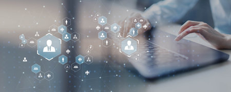 Human Resources Management Network Visualization.