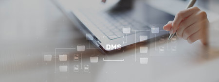 DMS Document Management System for Streamlined Digital Workflow and Organization.の写真素材