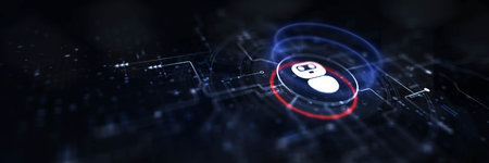 Chat Bot Concept: Enhancing Customer Engagement Through Automated Interaction.の写真素材