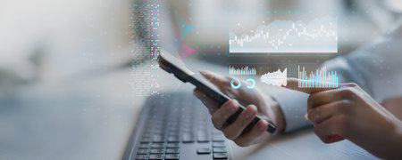 Advanced Big Data Analytics and Financial Insights for Business Growth.の写真素材