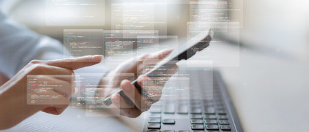 Mobile Application Development and Software Programming Visualization on Smartphone.