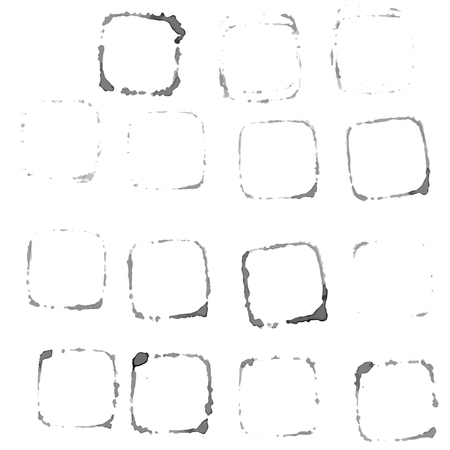 Verctor gray footprint cup of coffee design element.のイラスト素材