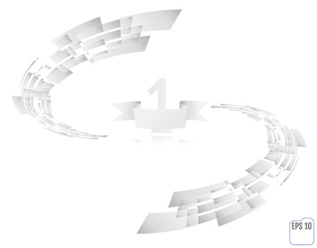 Stage for awards ceremony. First place. Winner, number one background. techno stylized.のイラスト素材