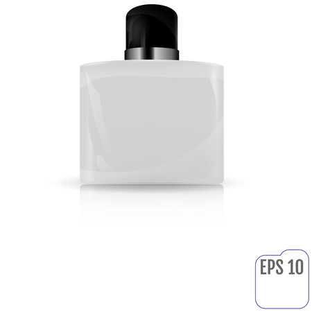 White shampoo bottle isolated on white. Vectorのイラスト素材