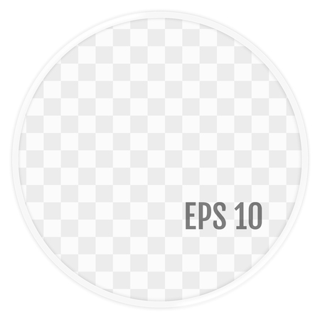 3D picture round frame design. Realistic Round frame. Design Template for Mock Up. Vector illustration.のイラスト素材