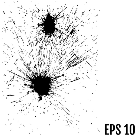 ink blobs isolated vector illustration for your designのイラスト素材