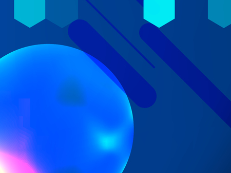 Blue geometric abstract background. Abstract vector background