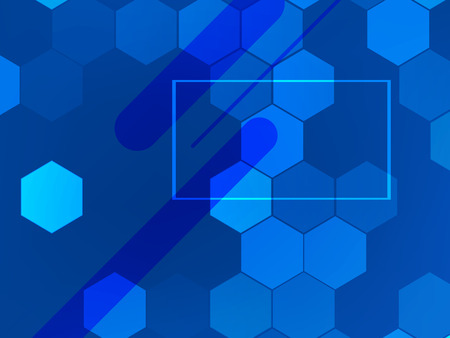Blue geometric abstract background. Abstract vector backgroundのイラスト素材