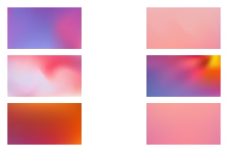 set of Abstract Color Gradient Background for your Design., Festive abstract background. Abstract pink and purple blurred backgroundのイラスト素材