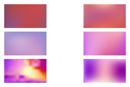 set of Smooth gradient texture., Color transition. Abstract pink and purple blurred backgroundのイラスト素材