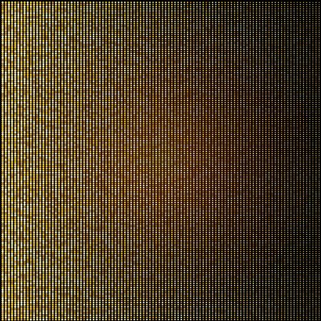 Abstract golden halftone pattern. Gold polka dot. Decoration element with stamped dotted ornament. Modern creative cover design template. Bursting light rays shapeのイラスト素材