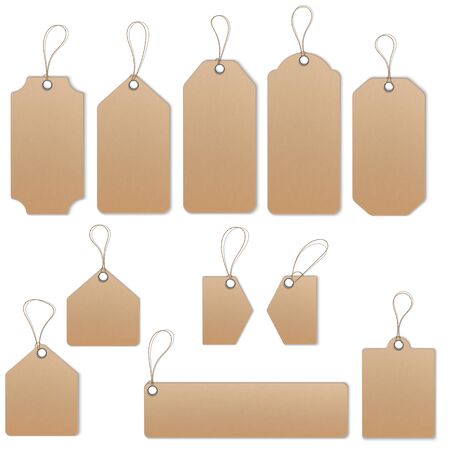 Price or Sale tags and labels vector template setのイラスト素材