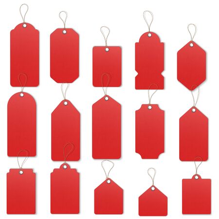 Price or Sale tags and labels vector template setのイラスト素材
