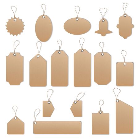 Price tags on white background.のイラスト素材