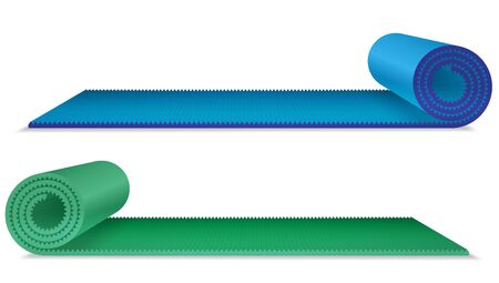 Karemat, training mat, yoga matのイラスト素材