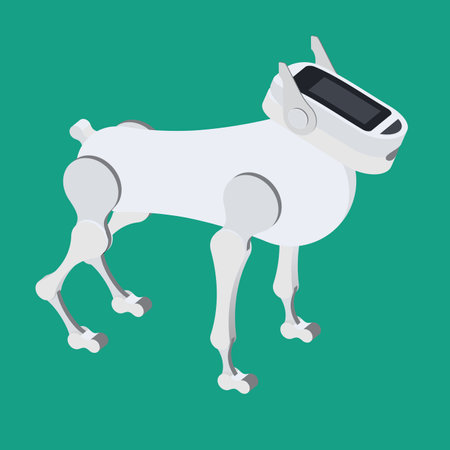 The mechanical robot dog. Vectorのイラスト素材