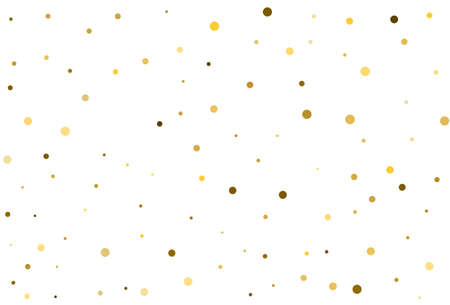 Christmas background with golden round confetti. Vector.のイラスト素材