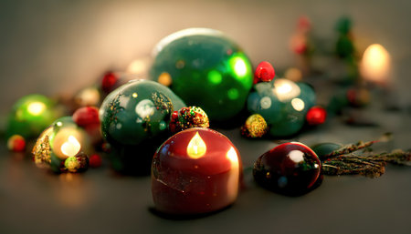 New Year magic. AI render.