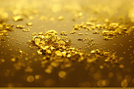 Luxury gold background. Ai render.の写真素材