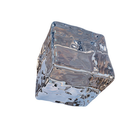 artificial ice cube. 3d rendering.の写真素材