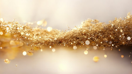 Light Christmas golden luxury glitter backgroundの写真素材