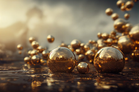 luxury gold background. ai generatedの写真素材