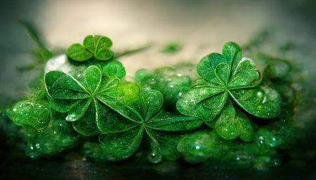 Patrick day background. AI render.の写真素材