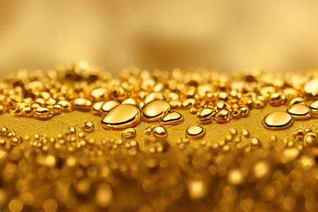 Abstract gold background. AI render.の写真素材