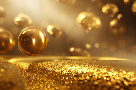 Abstract gold background. AI generatedの写真素材