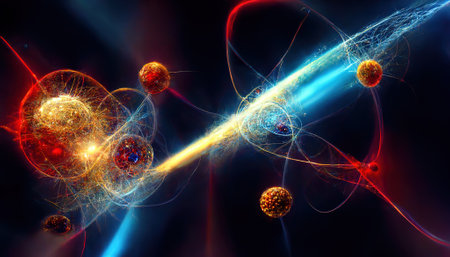 Cosmic abstract background. AI renderの写真素材