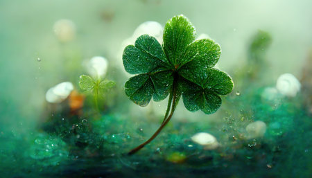 Patrick day background. AI render.
