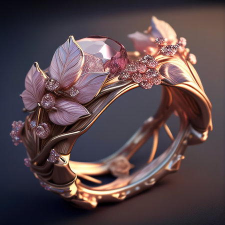 Spring ring. Ai generated.の写真素材