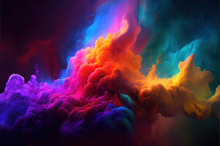 Rainbow abstract background. AI generatedの写真素材