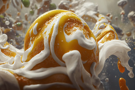 Great ice cream. AI generatedの素材