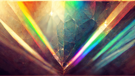 Prism abstract background. AI generatedの写真素材